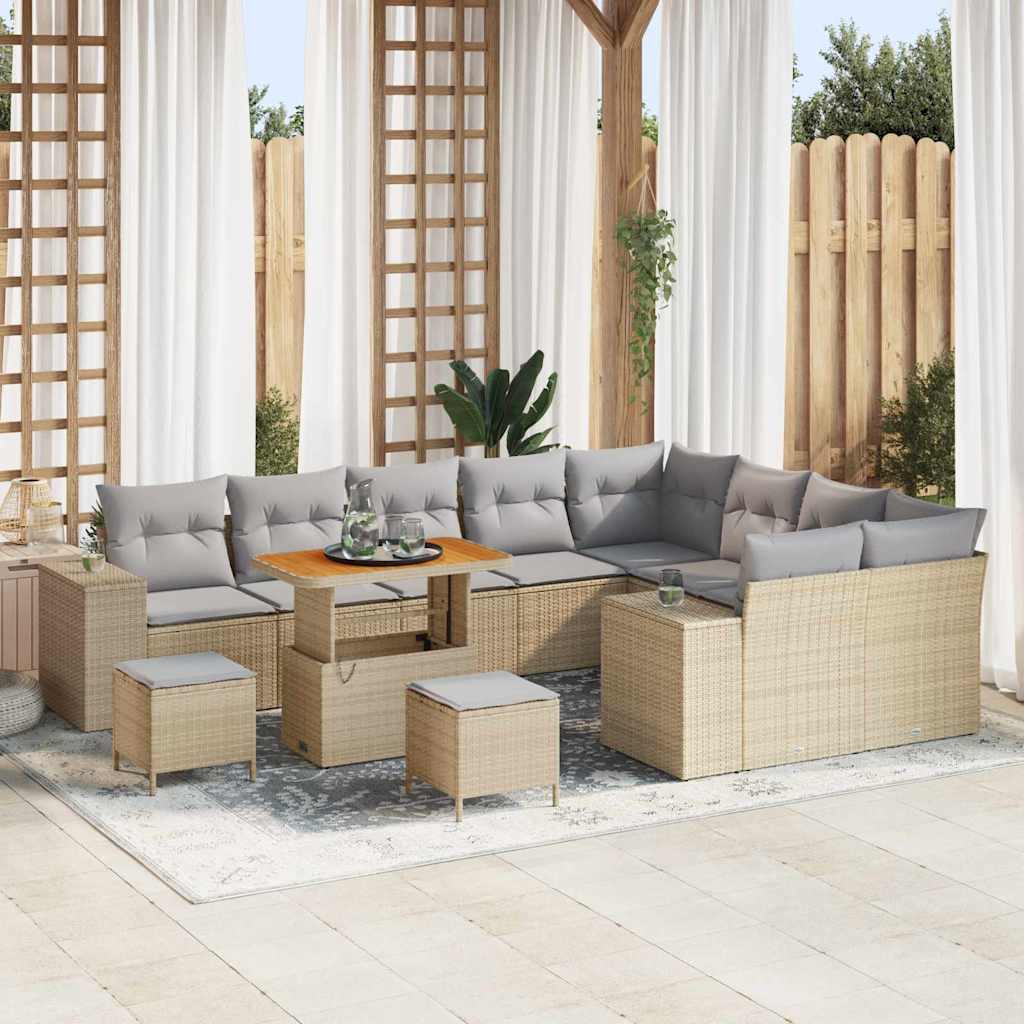 Tuin Sofa Set Met Kussen Met Opslag Met Kussen 12 Pcs