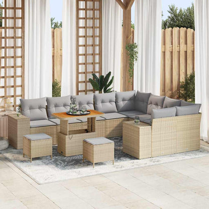 Tuin Sofa Set Met Kussen Met Opslag Met Kussen 12 Pcs