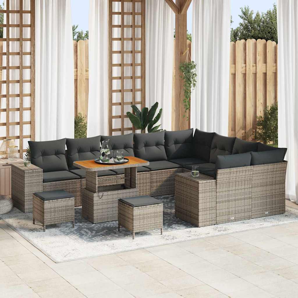 Tuin Sofa Set Met Kussen Met Opslag Met Kussen 12 Pcs