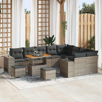 Tuin Sofa Set Met Kussen Met Opslag Met Kussen 12 Pcs