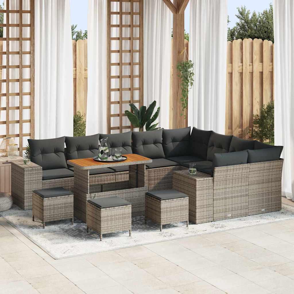 Tuin Sofa Set Met Kussen Met Opslag Met Kussen 12 Pcs