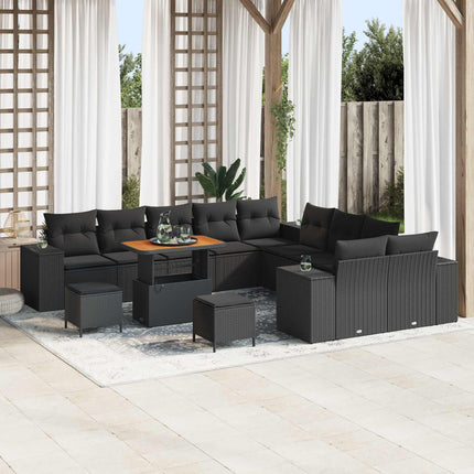 Tuin Sofa Set Met Kussen 13 Pcs Poly Rattan