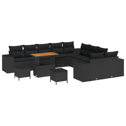 Tuin Sofa Set Met Kussen 13 Pcs Poly Rattan