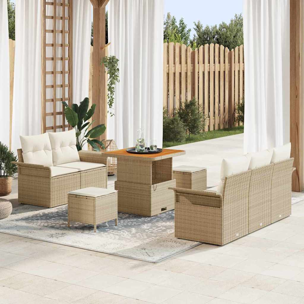 Tuin Sofa Set Met Kussen Met Opslag 8 Pcs