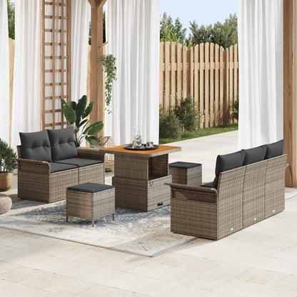 Tuin Sofa Set Met Kussen Met Opslag 8 Pcs