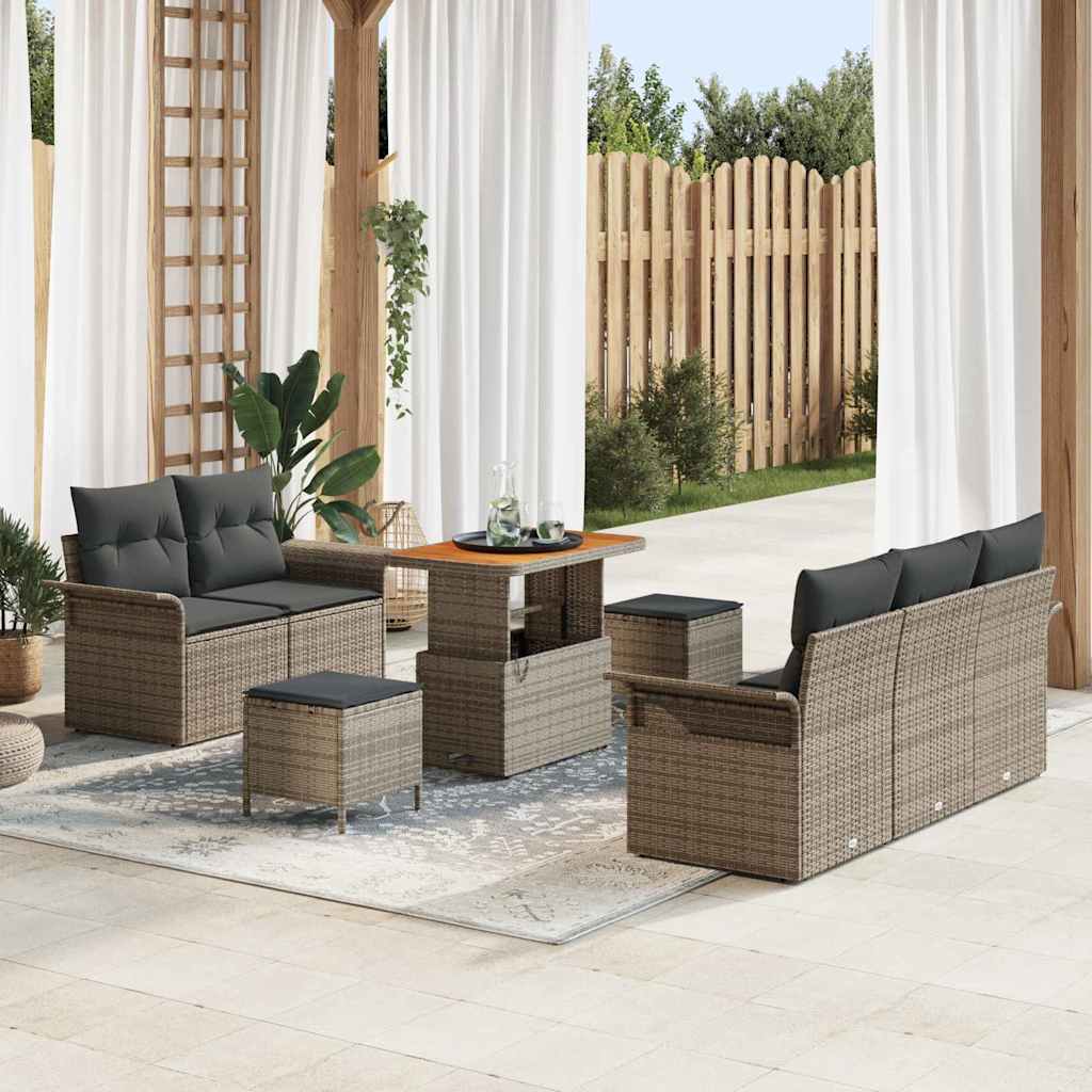 Tuin Sofa Set Met Kussen Met Opslag 8 Pcs