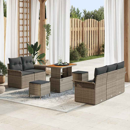 Tuin Sofa Set Met Kussen Met Opslag 8 Pcs