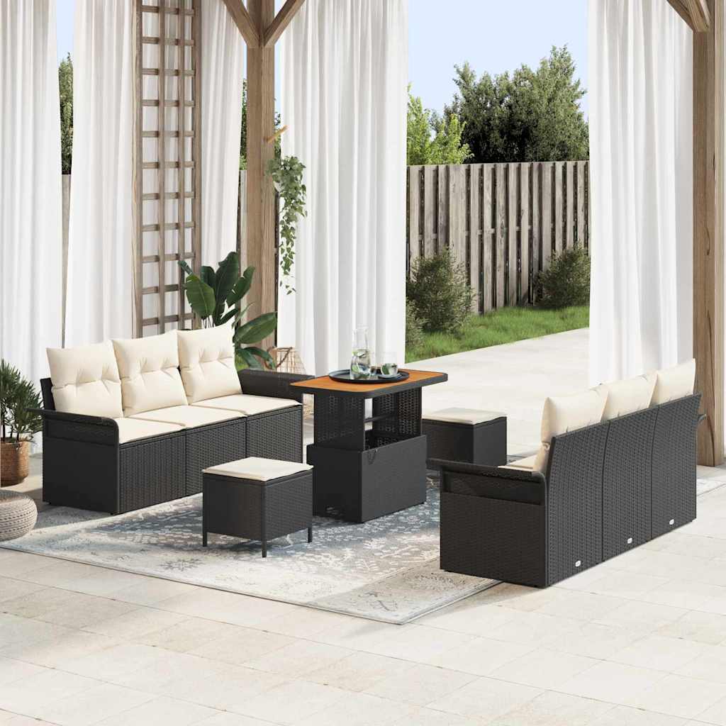Tuin Sofa Set Met Kussen Met Opslag 9 Pcs