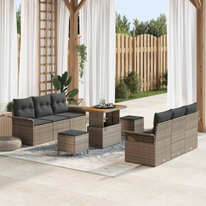 Tuin Sofa Set Met Kussen Met Opslag 9 Pcs