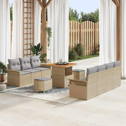 Tuin Sofa Set Met Kussen Met Opslag Met Kussen 10 Pcs