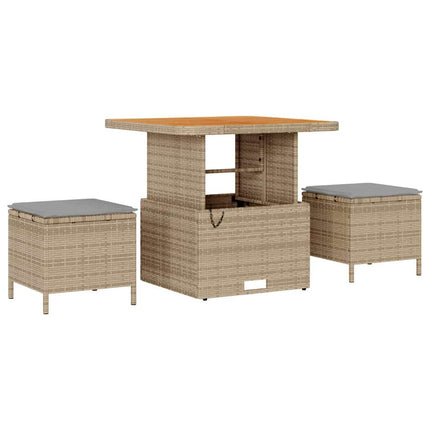 Tuin Sofa Set Met Kussen Met Opslag 10 Pcs En Licht Grijs