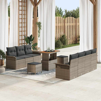 Tuin Sofa Set Met Kussen Met Opslag Met Kussen 10 Pcs
