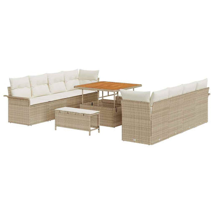 Tuin Sofa Set Met Kussen En Crème 100 X 100 X 71 Cm