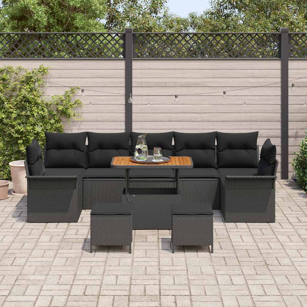 Tuin Sofa Set Met Kussen Met Opslag 10 Pcs