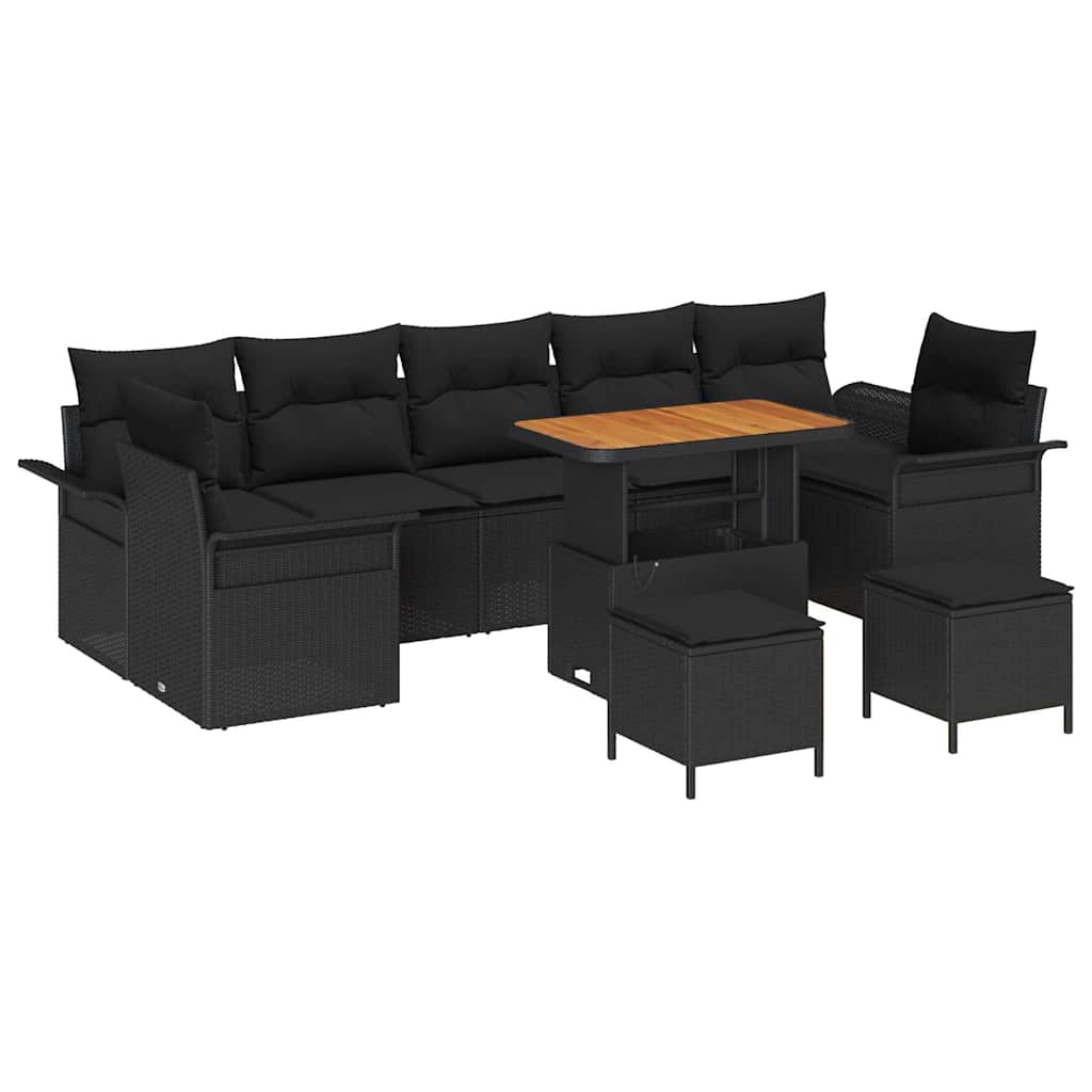 Tuin Sofa Set Met Kussen Met Opslag 10 Pcs