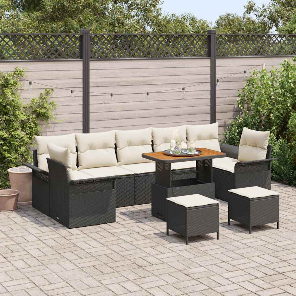 Tuin Sofa Set Met Kussen Met Opslag 10 Pcs