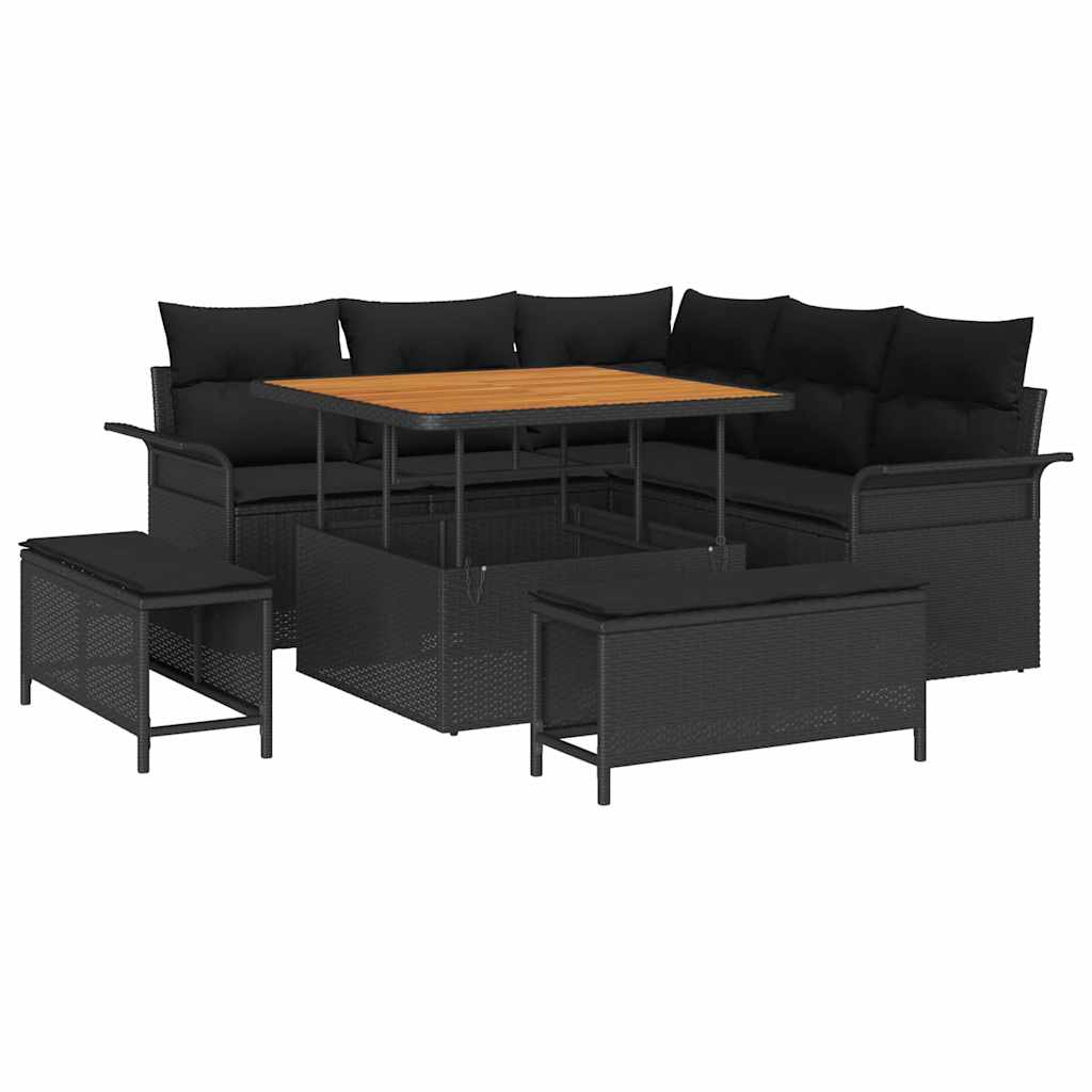 Tuin Sofa Set Met Kussen Met Opslag Met Kussen 8 Pcs
