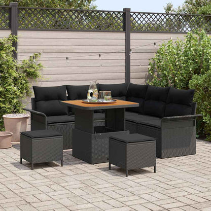 Tuin Sofa Set Met Kussen Met Opslag Met Kussen 8 Pcs