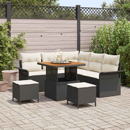 Tuin Sofa Set Met Kussen Met Opslag Met Kussen 8 Pcs