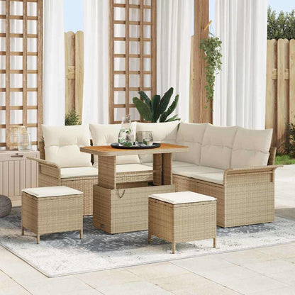 Tuin Sofa Set Met Kussen Met Opslag Met Kussen 8 Pcs