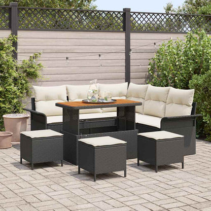 Tuin Sofa Set Met Kussen Met Opslag Met Kussen 8 Pcs