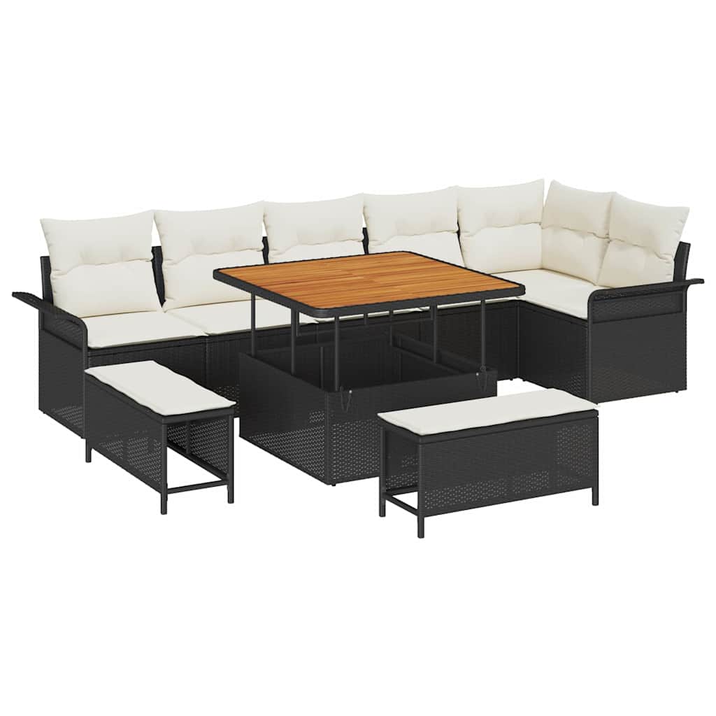 Tuin Sofa Set Met Kussen Met Opslag 9 Pcs