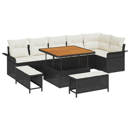 Tuin Sofa Set Met Kussen Met Opslag 9 Pcs