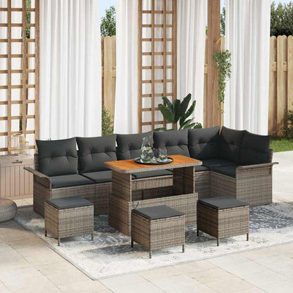 Tuin Sofa Set Met Kussen Met Opslag 9 Pcs