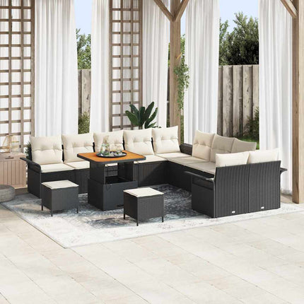 Tuin Sofa Set Met Kussen Met Opslag 13 Pcs En Crème