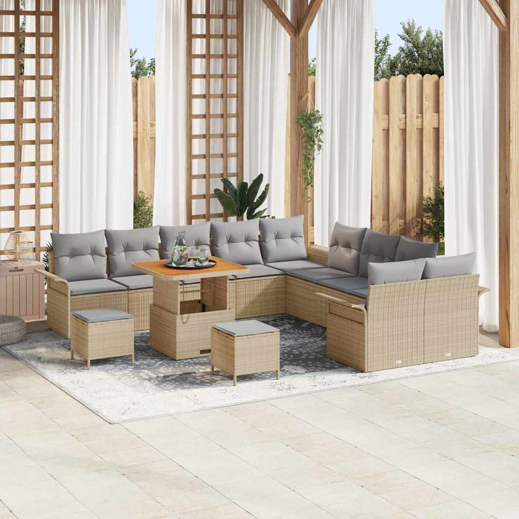 Tuin Sofa Set Met Kussen Met Opslag 13 Pcs