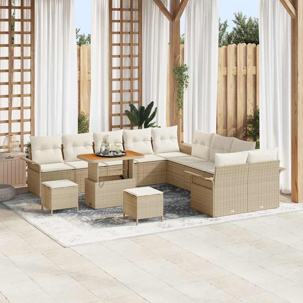 Tuin Sofa Set Met Kussen Met Opslag 13 Pcs