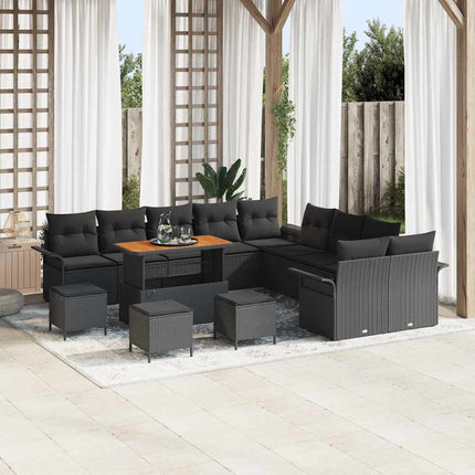 Tuin Sofa Set Met Kussen Met Opslag 13 Pcs En Crème