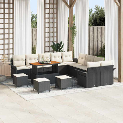 Tuin Sofa Set Met Kussen Met Opslag 13 Pcs En Crème