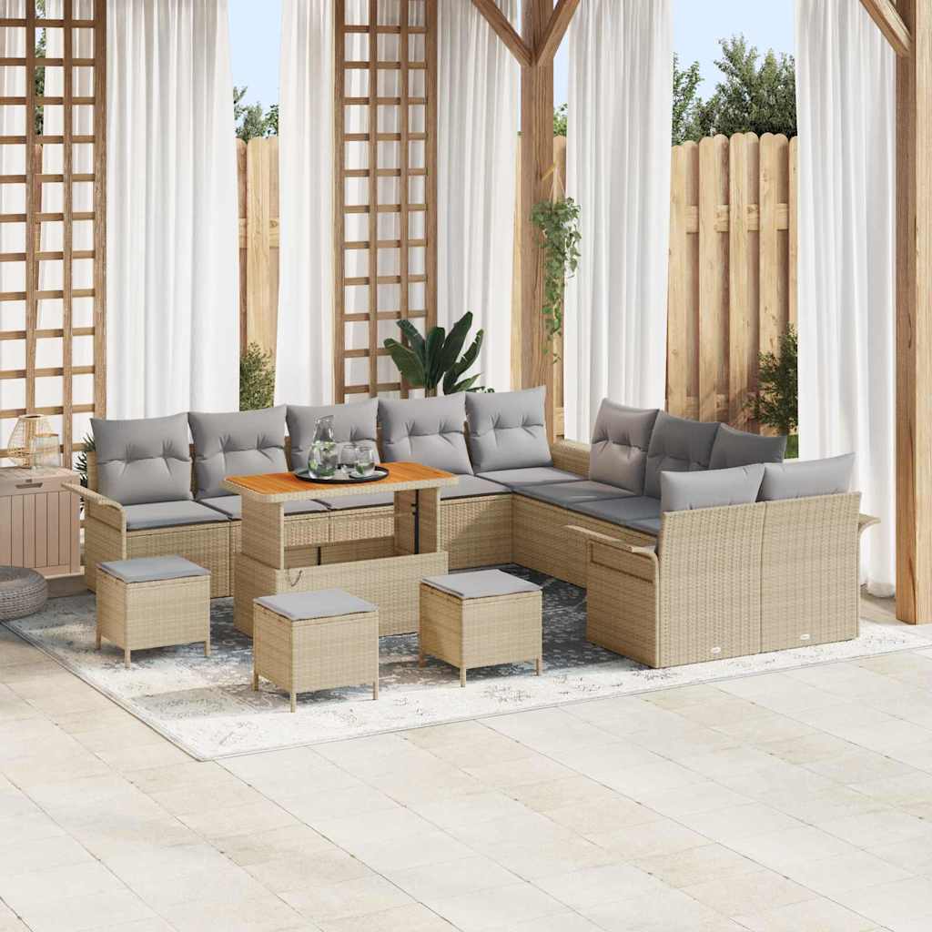 Tuin Sofa Set Met Kussen Met Opslag 13 Pcs
