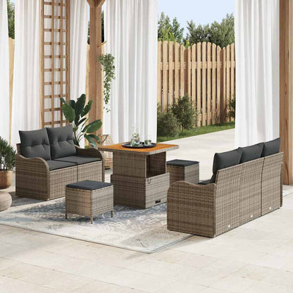 Tuin Sofa Set Met Kussen Met Opslag Met Kussen 8 Pcs