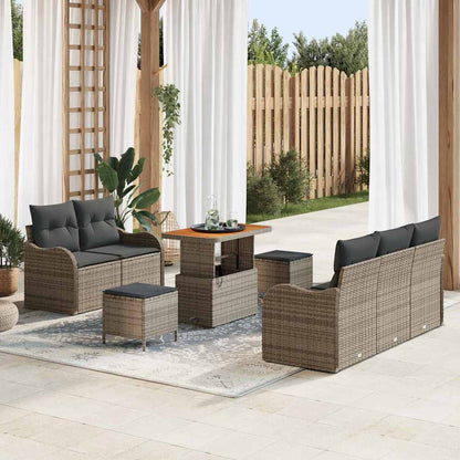 Tuin Sofa Set Met Kussen Met Opslag Met Kussen 8 Pcs