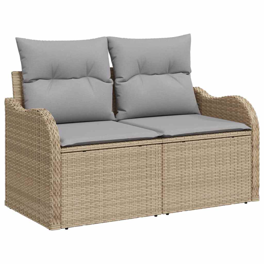 Tuin Sofa Set Met Kussen Met Opslag 9 Pcs En Licht Grijs