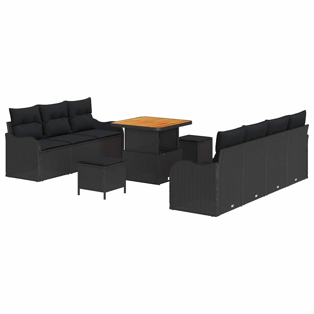 Tuin Sofa Set Met Kussen Met Opslag 10 Pcs
