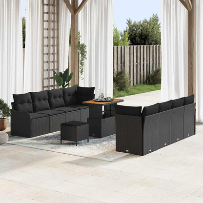 Tuin Sofa Set Met Kussen Met Opslag 11 Pcs En Crème