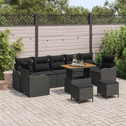 Tuin Sofa Set Met Kussen Met Opslag 10 Pcs