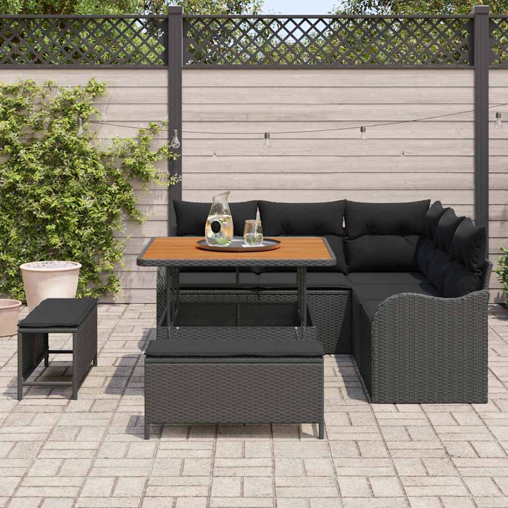 Tuin Sofa Set Met Kussen Met Opslag Met Kussen 8 Pcs