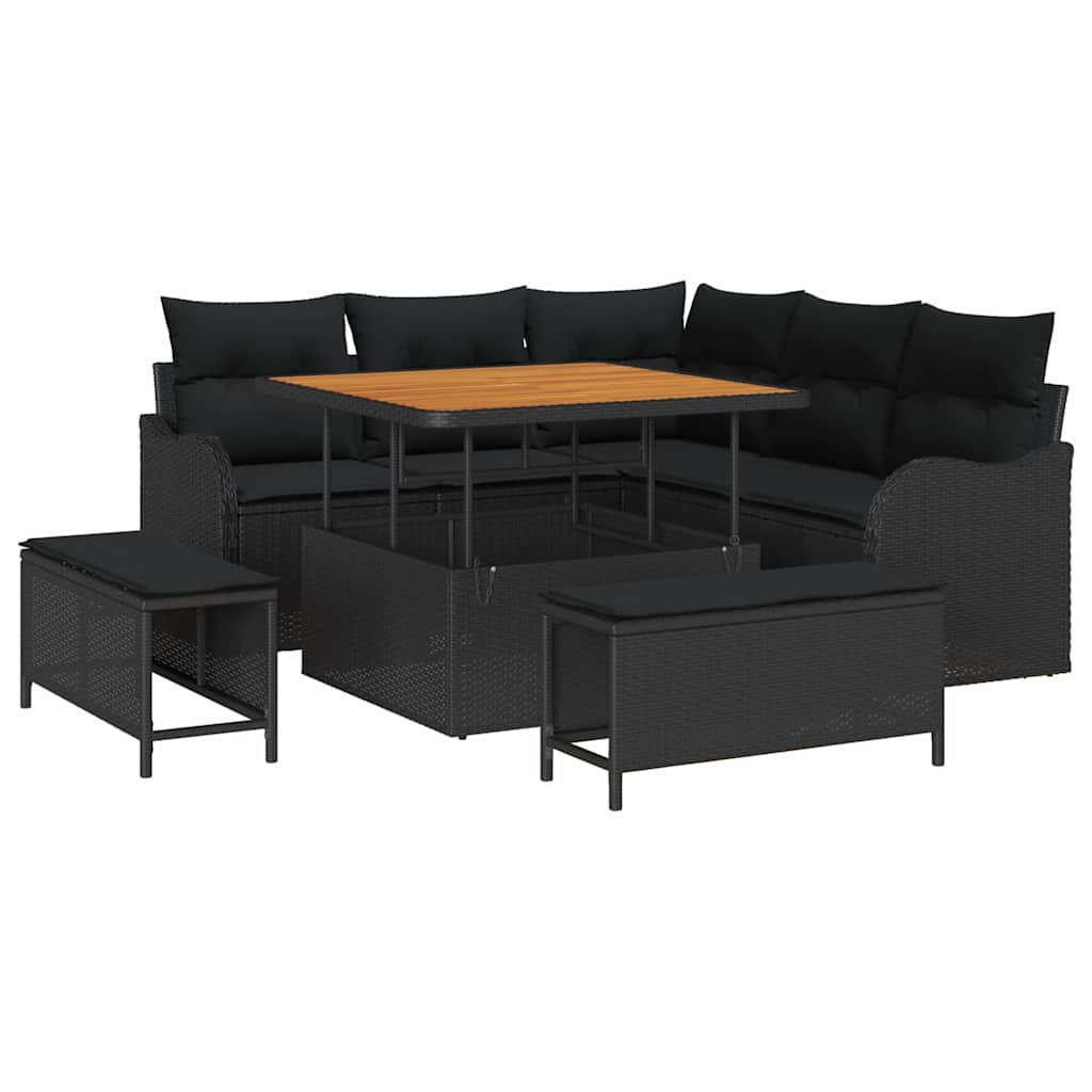 Tuin Sofa Set Met Kussen Met Opslag Met Kussen 8 Pcs