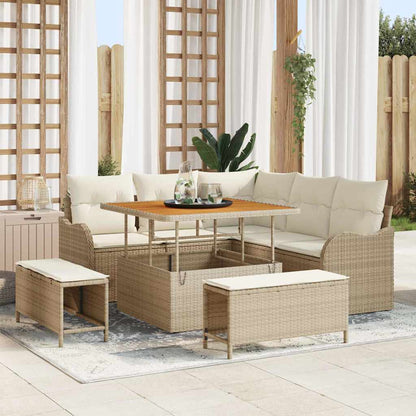 Tuin Sofa Set Met Kussen Met Opslag Met Kussen 8 Pcs