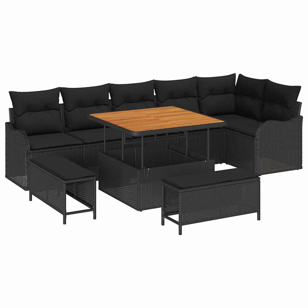 Tuin Sofa Set Met Kussen Met Opslag 9 Pcs