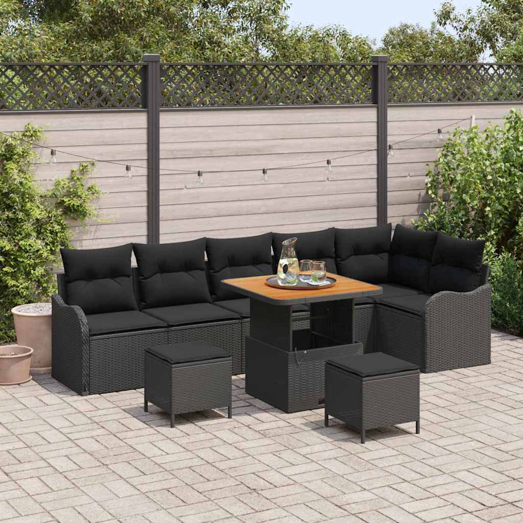 Tuin Sofa Set Met Kussen Met Opslag 9 Pcs