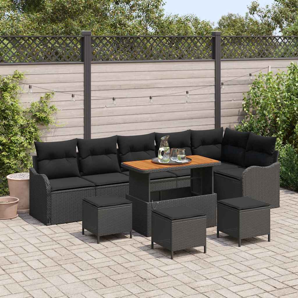 Tuin Sofa Set Met Kussen Met Opslag 9 Pcs