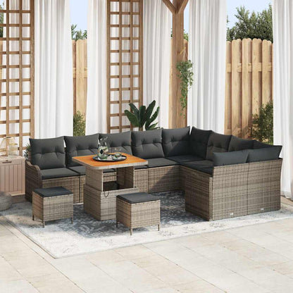 Tuin Sofa Set Met Kussen Met Opslag 12 Pcs En Crème