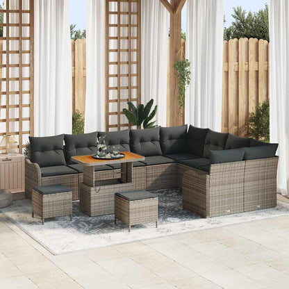 Tuin Sofa Set Met Kussen Met Opslag 12 Pcs En Crème