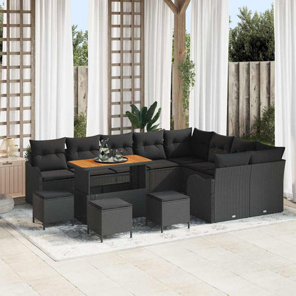 Tuin Sofa Set Met Kussen Met Opslag 12 Pcs En Licht Grijs