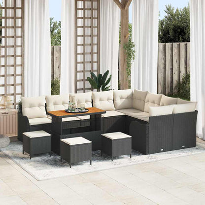 Tuin Sofa Set Met Kussen Met Opslag 12 Pcs En Crème